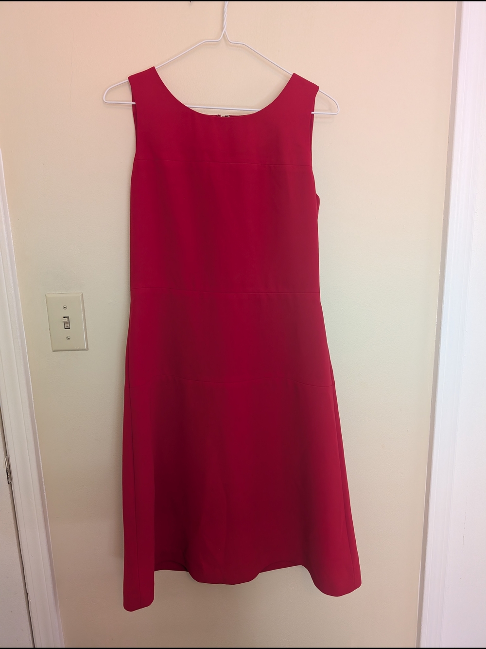 Banana Republic Sleeveless Red Midi Dress